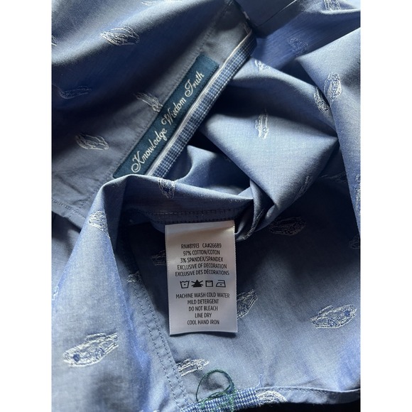 Robert Graham Men's Long Sleeve Button-Up Shirt Tailored Fit- Vintage Car Design - Picture 6 of 7